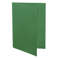 36 Stück Artoz Präsentationsmappen für DIN A4 - Tannengrün (Dunkelgrün) - gerippter Karton - 220 g/m² - 220 x 310 mm - hochwertige Bewerbungsmappen