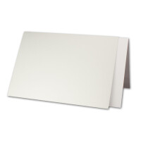 25x Silber-Metallic Faltkarten-SET - DIN B6 - Doppelkarte mi