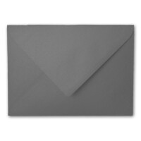 250x Stück Karte mit Umschlag Set Einzel-Karten Din A8 7,1x4,5 cm Hochweiß mit Brief-Umschlägen C8 7,6x5,2 cm Silber Metallic Nassklebung