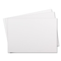 75 Stück Karte mit Umschlag Set - Einzel-Karten Din A5 - 14,8 x 21 cm hochweiß mit Brief-Umschlägen Din C5 - 15,4 x 22 cm hochweiß - Nassklebung