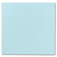 Quadratisches Einzelkarten-Set - 15 x 15 cm - mit Brief-Umschlägen - Hellblau - 75 Stück - für Grußkarten & mehr - FarbenFroh by GUSTAV NEUSER