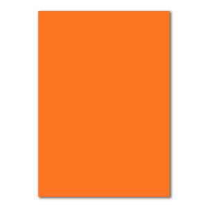 50 DIN A5 Papier-bögen Planobogen - Orange - 240 g/m² - 14,8 x 21 cm - Bastelbogen Ton-Papier Fotokarton Bastel-Papier Ton-Karton - FarbenFroh