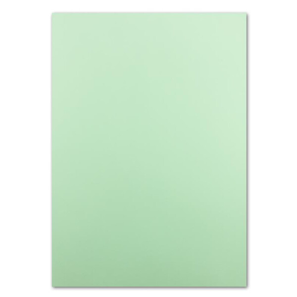 50 DIN A5 Papier-bögen Planobogen - Mintgrün - 240 g/m² - 14,8 x 21 cm - Bastelbogen Ton-Papier Fotokarton Bastel-Papier Ton-Karton - FarbenFroh