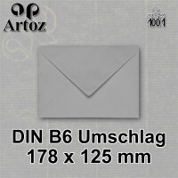 ARTOZ 200x DIN C4 Umschläge mit Haftklebung - ungefüttert 324 x 229 mm Graphit (Grau) Briefumschläge ohne Fenster - Serie 1001