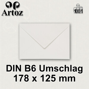 ARTOZ 40x DIN C4 Umschläge mit Haftklebung - ungefüttert 324 x 229 mm Ivory (Creme) Briefumschläge ohne Fenster - Serie 1001