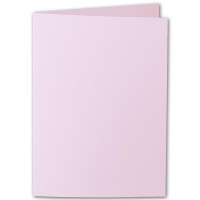 ARTOZ 75x DIN B6 Faltkarten - kirschblüte (Rosa) gerippt 120 x 169 mm Klappkarten blanko - Karten zum selbstgestalten mit 220 g/m² edle Egoutteur-Rippung - Serie 1001