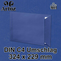 ARTOZ 10x DIN C4 Umschläge mit Haftklebung - ungefüttert 324 x 229 mm Royal (Blau) Briefumschläge ohne Fenster - Serie 1001