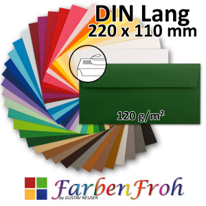 FarbenFroh by GUSTAV NEUSER Umschl&auml;ge DIN Lang...