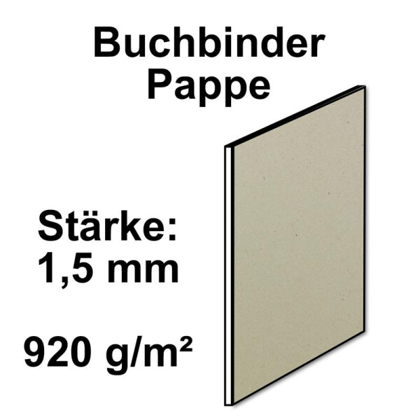 3 mm 70 x 100 cm 5 Bg Buchbinder-Pappe-/Graupappe 