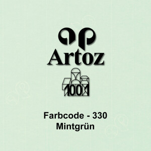 ARTOZ 150x Briefumschläge DIN C5 Grün (Mint) - 229 x 162 mm Kuvert ohne Fenster - Umschläge selbstklebend haftklebend - Serie Artoz 1001