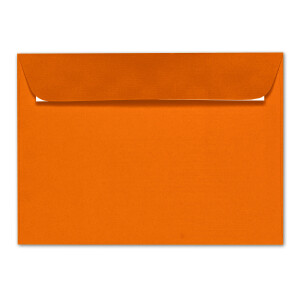 ARTOZ 250x Briefumschläge DIN C5 Orange (Mandarin) - 229 x 162 mm Kuvert ohne Fenster - Umschläge selbstklebend haftklebend - Serie Artoz 1001