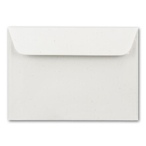 ARTOZ 400 x Briefumschläge DIN C6 - Farbe: birch (weiß / cremeweiss) - 11,4 x 16,2 cm - mit Haftklebung und Abziehstreifen - Serie Greenline