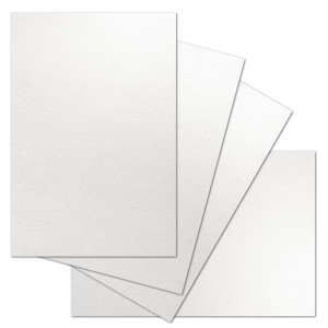 ARTOZ 100 x Briefbogen DIN A4 ohne Falz - Farbe: birch (Weiß) - 21 x 29,7 cm - 118 g/m² - Einzelkarten - Einladungs-Karten - Serie Green-Line
