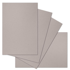 ARTOZ 100 x Briefbogen DIN A4 ohne Falz - Farbe: beech (Hellgrau) - 21 x 29,7 cm - 104 g/m² - Einzelkarten - Einladungs-Karten - Serie Green-Line