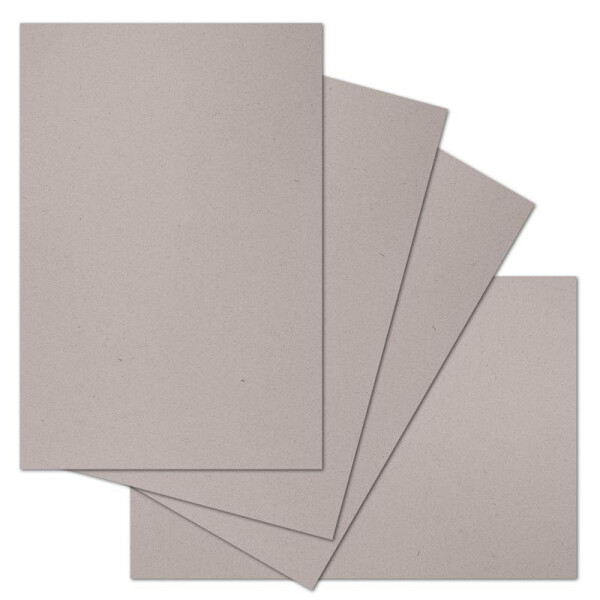ARTOZ 15x Bastelkarte DIN A4 - Farbe: beech (hellgrau / hellbraun) - 21 x 29,7 cm - 216 g/m² - Einzelkarte ohne Falz - dickes Bastelpapier - Serie Green-Line