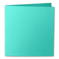 ARTOZ 300x quadratische Faltkarten - Smaragdgrün (Grün) - 155 x 155 mm Karten blanko zum Selbstgestalten - 220 g/m² gerippt