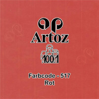 ARTOZ 10x quadratische Faltkarten - Rot (Rot) - 155 x 155 mm Karten blanko zum Selbstgestalten - 220 g/m² gerippt
