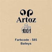 ARTOZ 500x quadratische Faltkarten - Baileys (Braun) - 155 x 155 mm Karten blanko zum Selbstgestalten - 220 g/m² gerippt