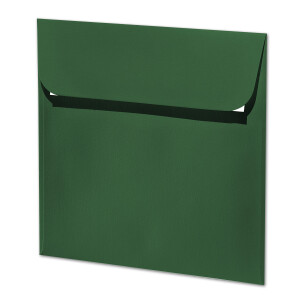 ARTOZ 250x quadratische Briefumschläge racing green (Grün) 100 g/m² - 16 x 16 cm - Kuvert ohne Fenster - Umschläge mit Haftklebung
