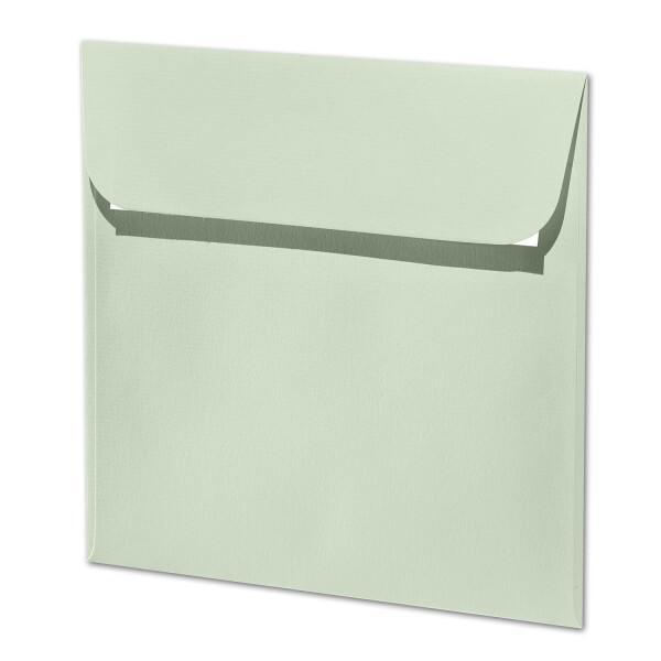 ARTOZ 150x quadratische Briefumschläge mint (Grün) 100 g/m² - 16 x 16 cm - Kuvert ohne Fenster - Umschläge mit Haftklebung