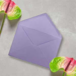 Briefumschläge in Lila - 400 Stück - DIN C5 Kuverts 22,0 x 15,4 cm - Nassklebung ohne Fenster - Weihnachten, Grußkarten - Serie FarbenFroh