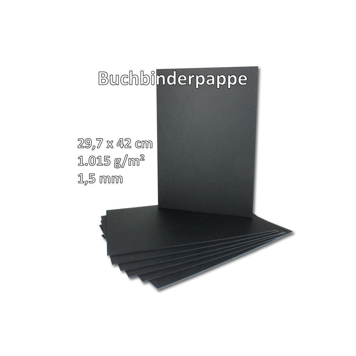 Buchbinder-Pappe-/Graupappe 1,5 mm für DIN A3 10 Stück 