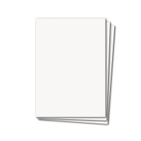 250 Stück DIN A4 Karten Planobogen - Farbe: Hochweiss - 29,7 x 21 cm - 250 Gramm pro m² - Bastelbogen - Kartenkarton - Bastelkarte -formstabil