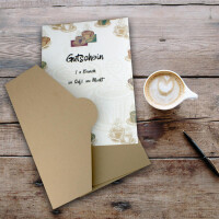 5x stabile Papier Mappe für DIN A4 und DIN C4 in Hellblau - 22 x 30,5 cm - 240 g/m² - als Präsentationsmappen, Bewerbungsmappen, Projektmappen geeignet