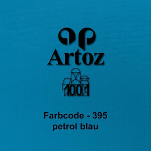 ARTOZ 300x Tischkarten - Petrolblau (Blau) - 45 x 100 mm blanko Platz-Kärtchen - Faltkarten für festliche Tafel - Tischdekoration - 220 g/m² gerippt