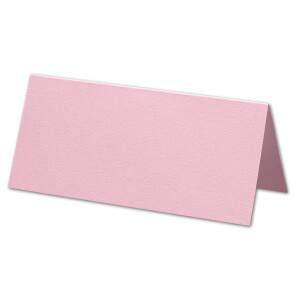 ARTOZ 25x Tischkarten - Kirschblüte (Violett) - 45 x 100 mm blanko Platz-Kärtchen - Faltkarten für festliche Tafel - Tischdekoration - 220 g/m² gerippt