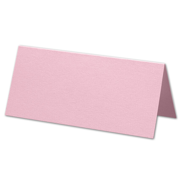 ARTOZ 500x Tischkarten - Kirschblüte (Violett) - 45 x 100 mm blanko Platz-Kärtchen - Faltkarten für festliche Tafel - Tischdekoration - 220 g/m² gerippt