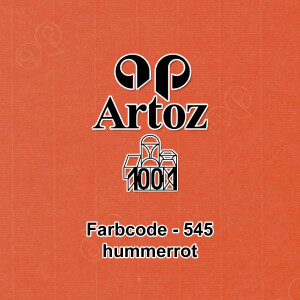 ARTOZ 300x Tischkarten - Hummerrot (Rot) - 45 x 100 mm blanko Platz-Kärtchen - Faltkarten für festliche Tafel - Tischdekoration - 220 g/m² gerippt