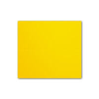 25x Tischkarten in Honiggelb (Gelb) - 4,5 x 10 cm - blanko - Doppel-Karten - als Platzkarten und Namenskarten für Hochzeit und Feste