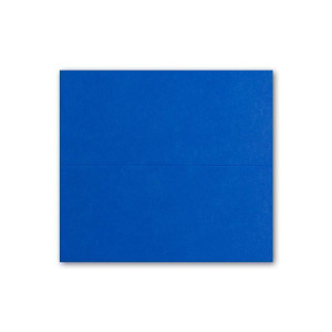 25x Tischkarten in Royalblau (Blau) - 4,5 x 10 cm - blanko - Doppel-Karten - als Platzkarten und Namenskarten für Hochzeit und Feste
