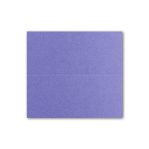 25x Tischkarten in Violett - 4,5 x 10 cm - blanko - Doppel-Karten - als Platzkarten und Namenskarten für Hochzeit und Feste