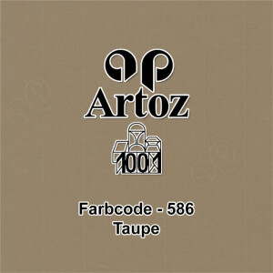 ARTOZ 75x Briefumschläge DIN C6 Taupe (Braun) - 16,2 x 11,4 cm - haftklebend - gerippte Kuverts ohne Fenster - Serie Artoz 1001