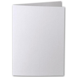 ARTOZ 100x DIN A5 Faltkarten-Set mit Umschlägen - lichtgrau (Grau) - 148 x 210 mm - gerippte Bastelkarten blanko mit Brief-Umschlägen - 220 g/m²