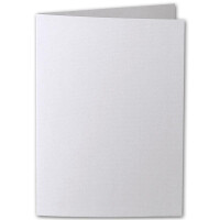 ARTOZ 500x DIN A5 Faltkarten-Set mit Umschlägen - lichtgrau (Grau) - 148 x 210 mm - gerippte Bastelkarten blanko mit Brief-Umschlägen - 220 g/m²