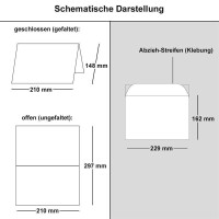 ARTOZ 15x DIN A5 Faltkarten-Set mit Umschlägen - limette (Grün) - 148 x 210 mm - gerippte Bastelkarten blanko mit Brief-Umschlägen - 220 g/m²