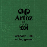 ARTOZ 250x DIN A5 Faltkarten-Set mit Umschlägen - Racing Green (Grün) - 148 x 210 mm - gerippte Bastelkarten blanko mit Brief-Umschlägen - 220 g/m²