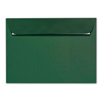 ARTOZ 400x DIN A5 Faltkarten-Set mit Umschlägen - Racing Green (Grün) - 148 x 210 mm - gerippte Bastelkarten blanko mit Brief-Umschlägen - 220 g/m²