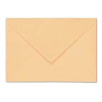 ARTOZ 100x DIN B6 Faltkarten-Set mit Umschlägen - honiggelb (Gelb) - 120 x 169 mm - gerippte Bastelkarten blanko mit Brief-Umschlägen - 220 g/m²