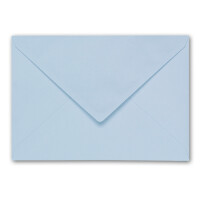 ARTOZ 25x DIN B6 Faltkarten-Set mit Umschlägen - pastellblau (Blau) - 120 x 169 mm - gerippte Bastelkarten blanko mit Brief-Umschlägen - 220 g/m²