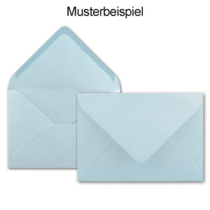 300x  Umschlag-Set aus farbigen Umschlägen Pastell in DIN C8 7,6 x 5,2 cm Miniatur Kuverts mit Nassklebung in 5 Farben