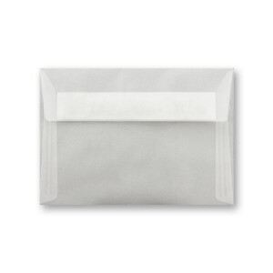 25x Briefumschläge Transparent-Weiß DIN C6 Format 11,4 x 16,2 cm - Haftklebung - Kuverts ohne Fenster - Weihnachten, Grußkarten & Einladungen - Für A6 & A4 Papier
