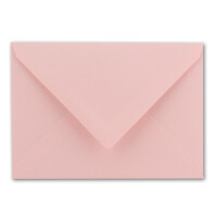 Kuverts in Rosa - 10 Stück - Brief-Umschläge DIN C6 - 114 x 162 mm - 11,4 x 16,2 cm - Naßklebung - matte Oberfläche & Gold-Metallic Fütterung - ohne Fenster - für Einladungen