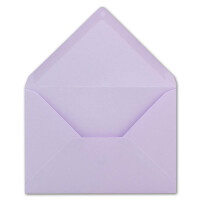 75x Brief-Umschläge in Lila - 80 g/m² - Kuverts in DIN B6 Format 12,5 x 17,6 cm - Nassklebung ohne Fenster