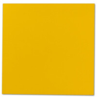 Quadratisches Einzelkarten-Set - 15 x 15 cm - mit Brief-Umschlägen - Honiggelb - 50 Stück - für Grußkarten & mehr - FarbenFroh by GUSTAV NEUSER