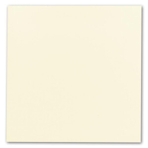 Quadratisches Einzelkarten-Set - 15 x 15 cm - mit Brief-Umschlägen - Vanille - 100 Stück - für Grußkarten & mehr - FarbenFroh by GUSTAV NEUSER