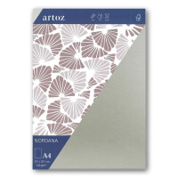 ARTOZ NORDANA 200x DIN A4 Bogen - olive glow - 120 g/m² - 29,7 x 21 cm - schimmerndes Papier zum Basteln & Drucken